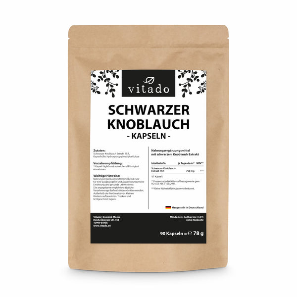 Schwarzer Knoblauch Extrakt Kapseln