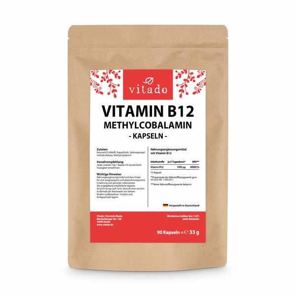 Vitamin B12 1000µg Kapseln als Methylcobalamin