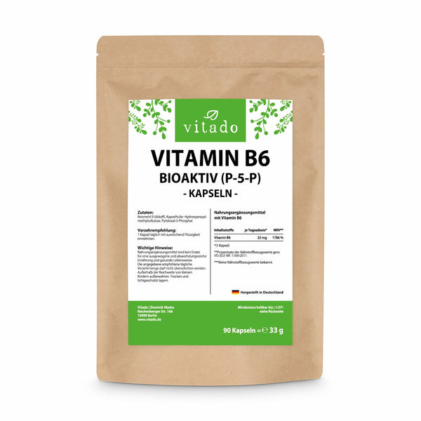 Vitamin B6 Kapseln 25mg als pyridoxal-5-phosphat