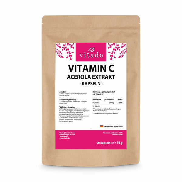 Vitamin C Kapseln aus Acerola Extrakt