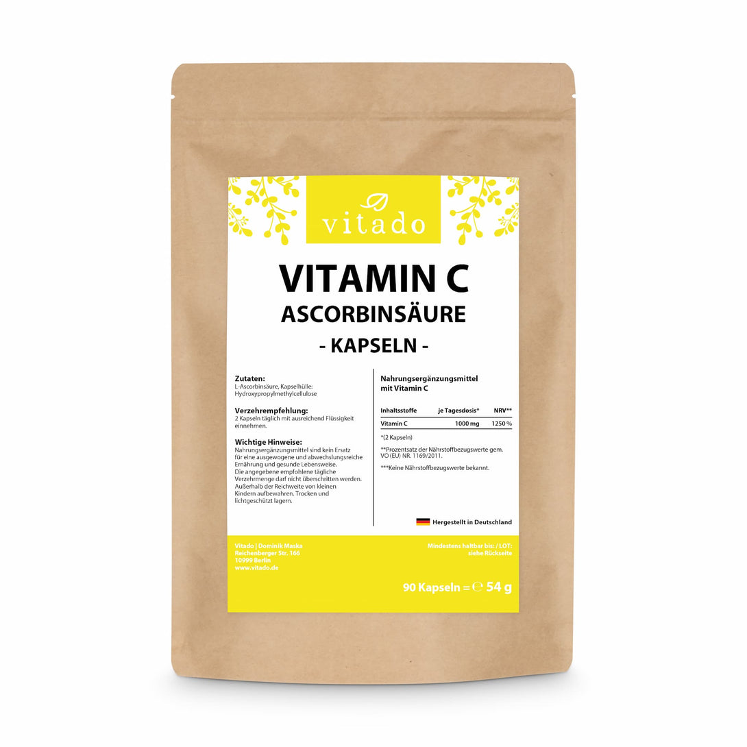 Vitamin C Kapseln als Ascorbinsäure