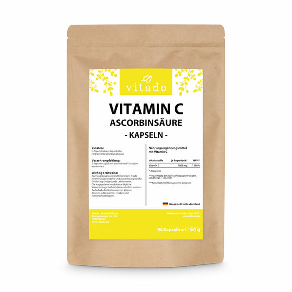 Vitamin C Kapseln als Ascorbinsäure