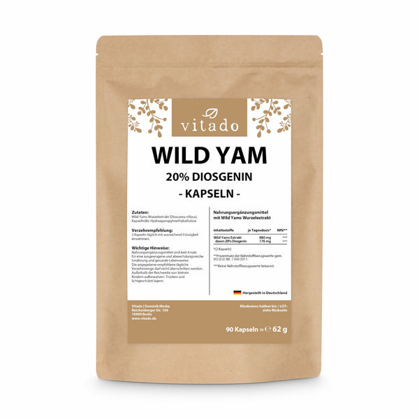 Wild Yams Wurzeletrakt Kapseln